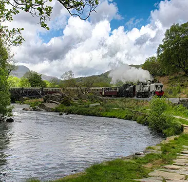 Aberglaslyn and the Welsh Highland Railway in Beddgelert